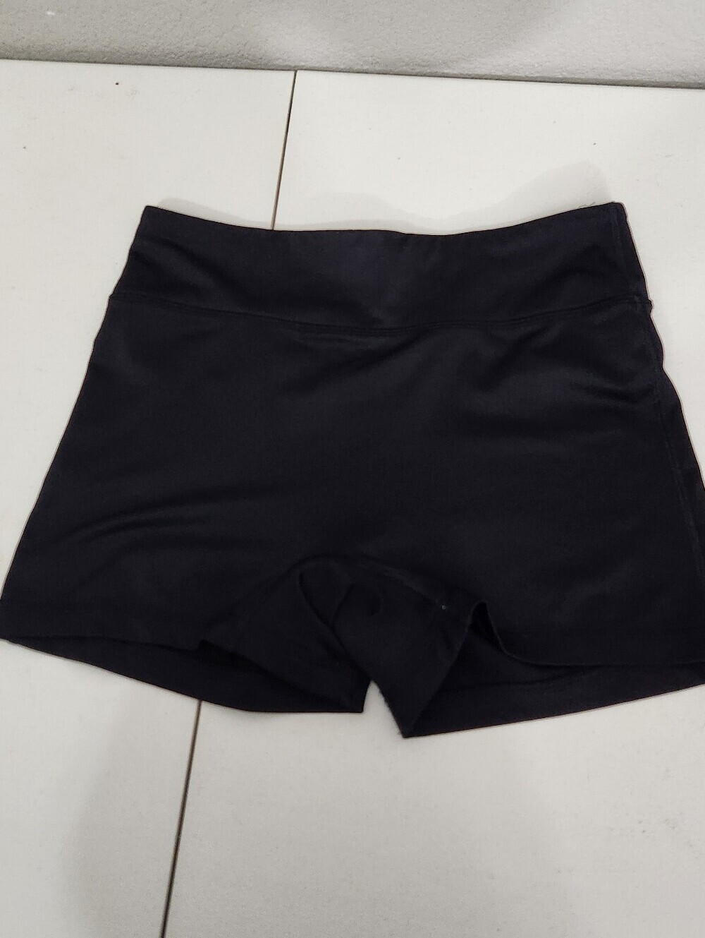 Adidas Athletic Shorts Large Black Faded White Logo
